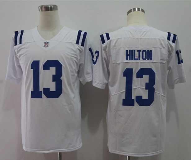 Men Indianapolis Colts 13 Hilton White Nike Vapor Untouchable Limited Player NFL Jerseys
